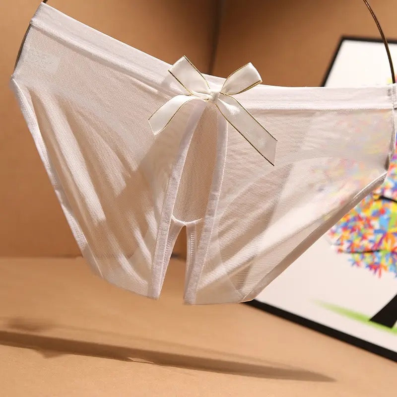 White opened underware