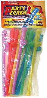 Party Pecker Sipping Straws  10pk